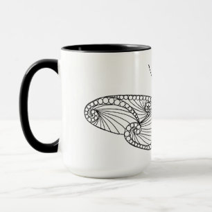 Mug Art inspiré de papillon