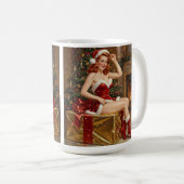 Mug Art intégré Père Noël vintage (Devant droit)