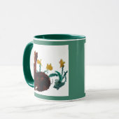 Mug Art jonquille du lapin de printemps (Devant gauche)