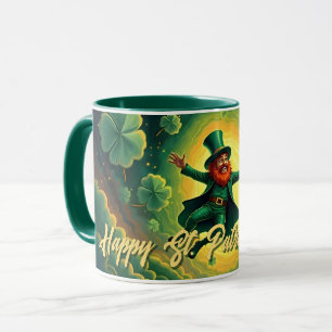Mug Art magique de la Saint-Patrick par un lutin