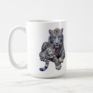 Mug Art Majestueux du Tigre Blanc Royal Joyau