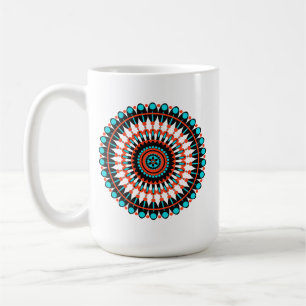 Mug Art mandala géométrique coloré-46456