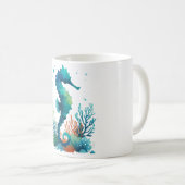 Mug art marin/de plage/côtier hippique (Devant droit)