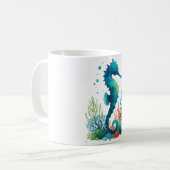 Mug art marin/de plage/côtier hippique (Devant gauche)