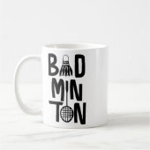 Mug Art minimal Badminton cool (Gauche)