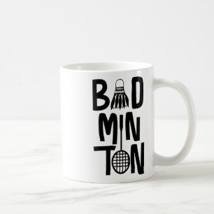 Mug Art minimal Badminton cool