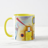 Mug Art moderne Abstrait Kandinsky Jaune Rouge Bleu (Gauche)