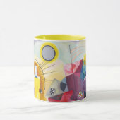 Mug Art moderne Abstrait Kandinsky Jaune Rouge Bleu (Centre)