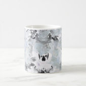 Mug Art moderne abstrait noir et blanc (Centre)