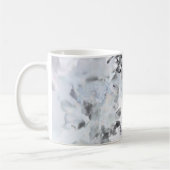 Mug Art moderne abstrait noir et blanc (Gauche)