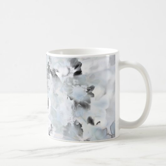 Mug Art moderne abstrait noir et blanc (Droite)