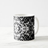Mug Art Moderne Abstrait Noir Et Blanc Hypnotique (Devant droit)