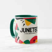 Mug Art moderne de la célébration de la liberté Abstra (Devant gauche)