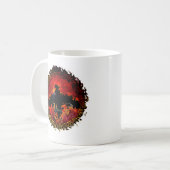 Mug Art moderne de la chauve-éffrayante (Devant gauche)