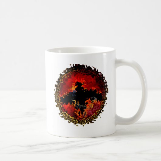 Mug Art moderne de la chauve-éffrayante (Droite)