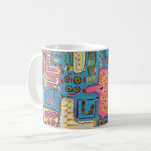 Mug Art Moderne Décoré (Devant gauche)