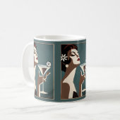 Mug Art Moderne du Milieu du Siècle La DIva Martini (Devant gauche)