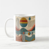 Mug Art Moderne du Milieu du Siècle Lever de Soleil su (Gauche)