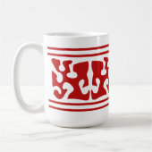Mug Art moderne en forme rouge Abstrait (Gauche)