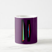 Mug Art moderne pointes et flèches sur violet foncé (Centre)