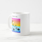Mug Art moderne Superbe Tropical Sunset Sailing (Devant gauche)
