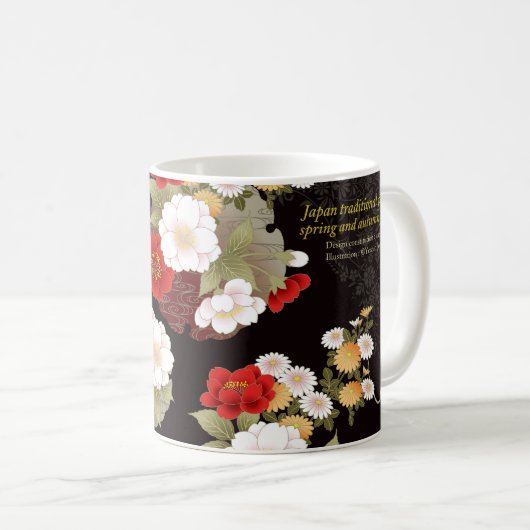 Mug Art Mug"Spring and autumn flowers” (Devant droit)
