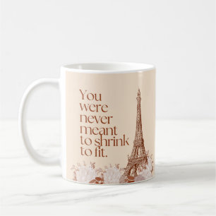 Mug Art mural citation motivant de la Tour Eiffel de P