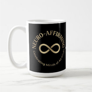 Mug Art Neurodivergent Infini Arc-en-ciel Affirmant le