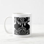 Mug Art noir et blanc africain (Gauche)