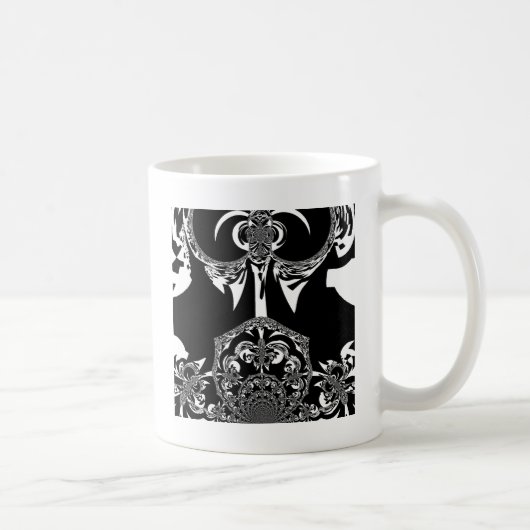 Mug Art noir et blanc africain (Droite)