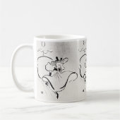 Mug Art noir et blanc Jane Avril par Toulouse Lautrec (Gauche)