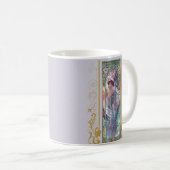 Mug Art Nouveau Alphonse Mucha Soirée Contemplation (Devant droit)