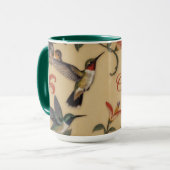 Mug Art Nouveau colibri (Devant gauche)
