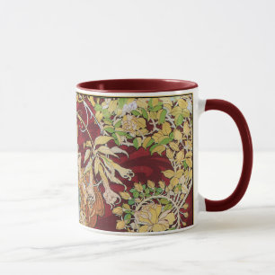 Mug Art Nouveau de Mucha : Femme avec la marguerite