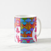 Mug Art nouveau floral Imperial verneuil bleu rose (Devant droit)