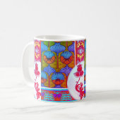Mug Art nouveau floral Imperial verneuil bleu rose (Devant gauche)