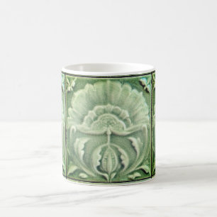 Mug Art nouveau jugendstil carreaux de fleurs design v