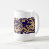 Mug Art Nouveau Mermaids & Fish Among Lily Pads (Devant droit)