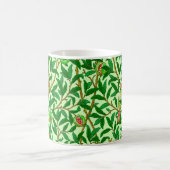 Mug Art Nouveau Oiseau et Grenade, Vert Citron (Centre)