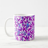 Mug Art Nouveau Oiseau & grenade, Améthyste Purple (Gauche)