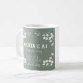 Mug Art nouveau personnalisé (Devant gauche)