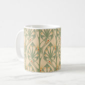 Mug Art Nouveau, Retro Fond d'écran design. (Devant gauche)