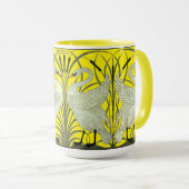 Mug Art Nouveau Swans Frieze Motif par Walter Crane (Devant droit)