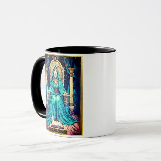 Mug Art Nouveau Tarot, the High Priestess (Devant gauche)