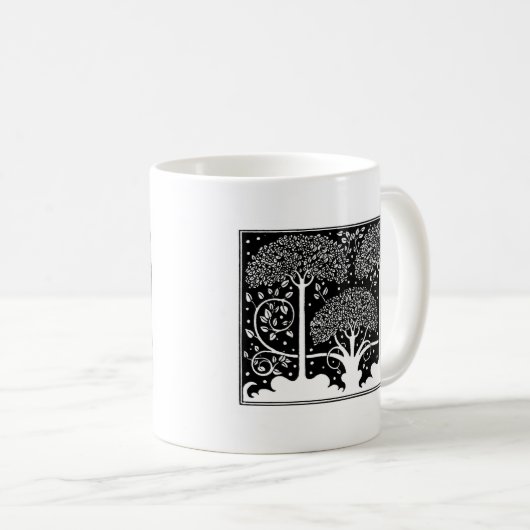 Mug Art Nouveau Tree Beardsley Motif (Devant droit)