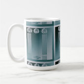 Mug Art nouveau turquoise, Charles Mackintosh, design  (Gauche)
