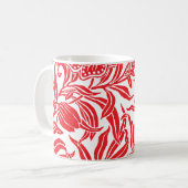 Mug Art Nouveau Vintage Botanical Floral Pattern  (Devant gauche)
