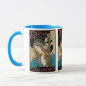 Mug Art Nouveau vintage, publications de Pâques de Pra (Gauche)
