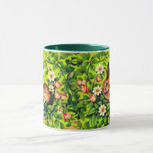Mug Art Nouveau Wild Rabbit and Flowers (Centre)