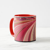 Mug Art numérique abstrait évoquant une sensation de v (Devant gauche)